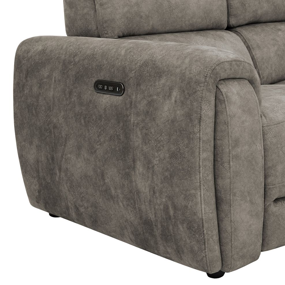 Arabella 2 Seater Power Recliner Sofa in Marble Mink Fabric 10