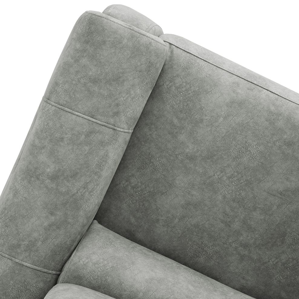 Arabella 2 Seater Power Recliner Sofa in Marble Silver Fabric 12