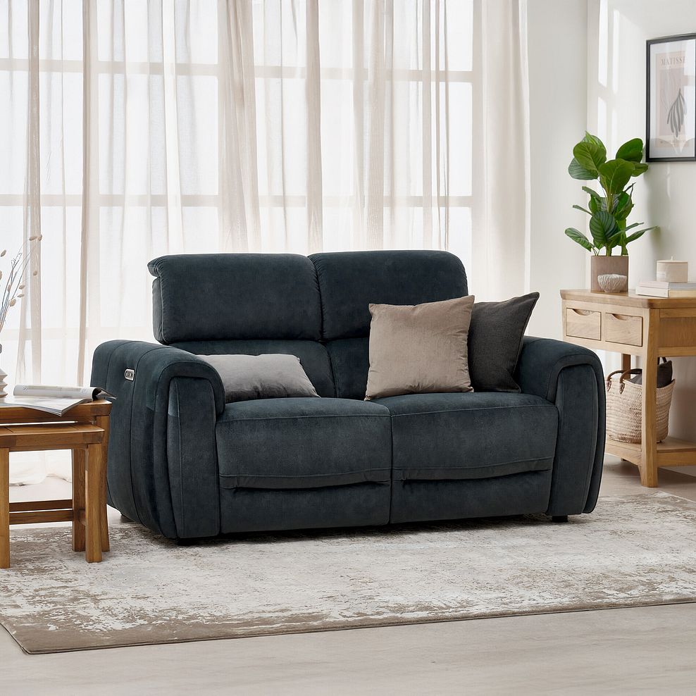Arabella 2 Seater Power Recliner Sofa with Adjustable Power Headrest in Dexter Shadow Fabric 4