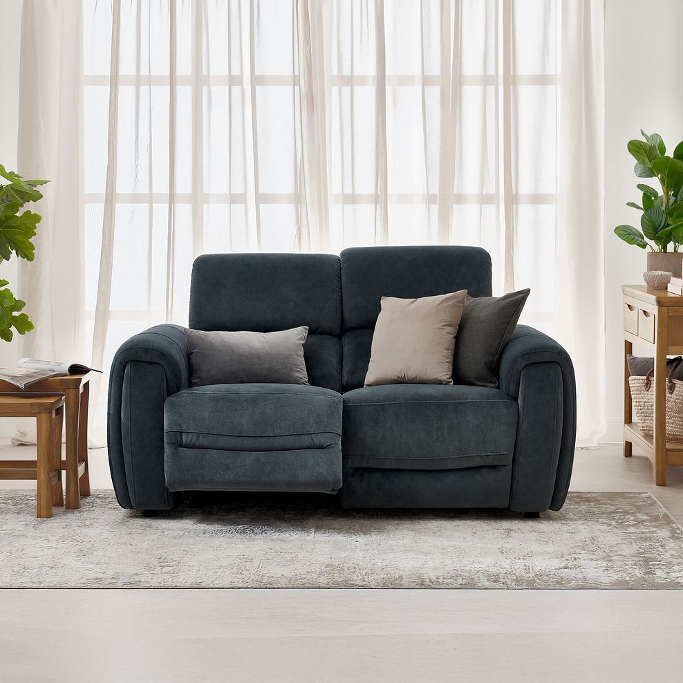Arabella 2 Seater Power Recliner Sofa with Adjustable Power Headrest in Dexter Shadow Fabric 8