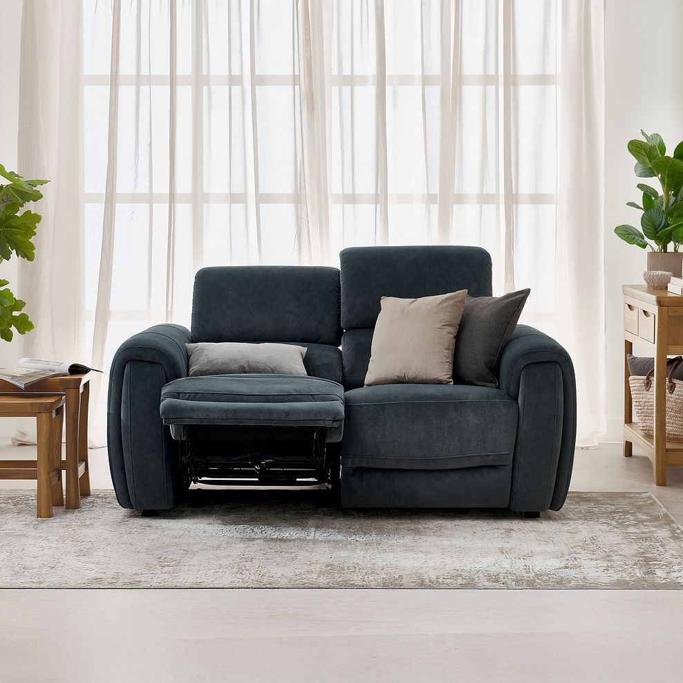 Arabella 2 Seater Power Recliner Sofa with Adjustable Power Headrest in Dexter Shadow Fabric 9