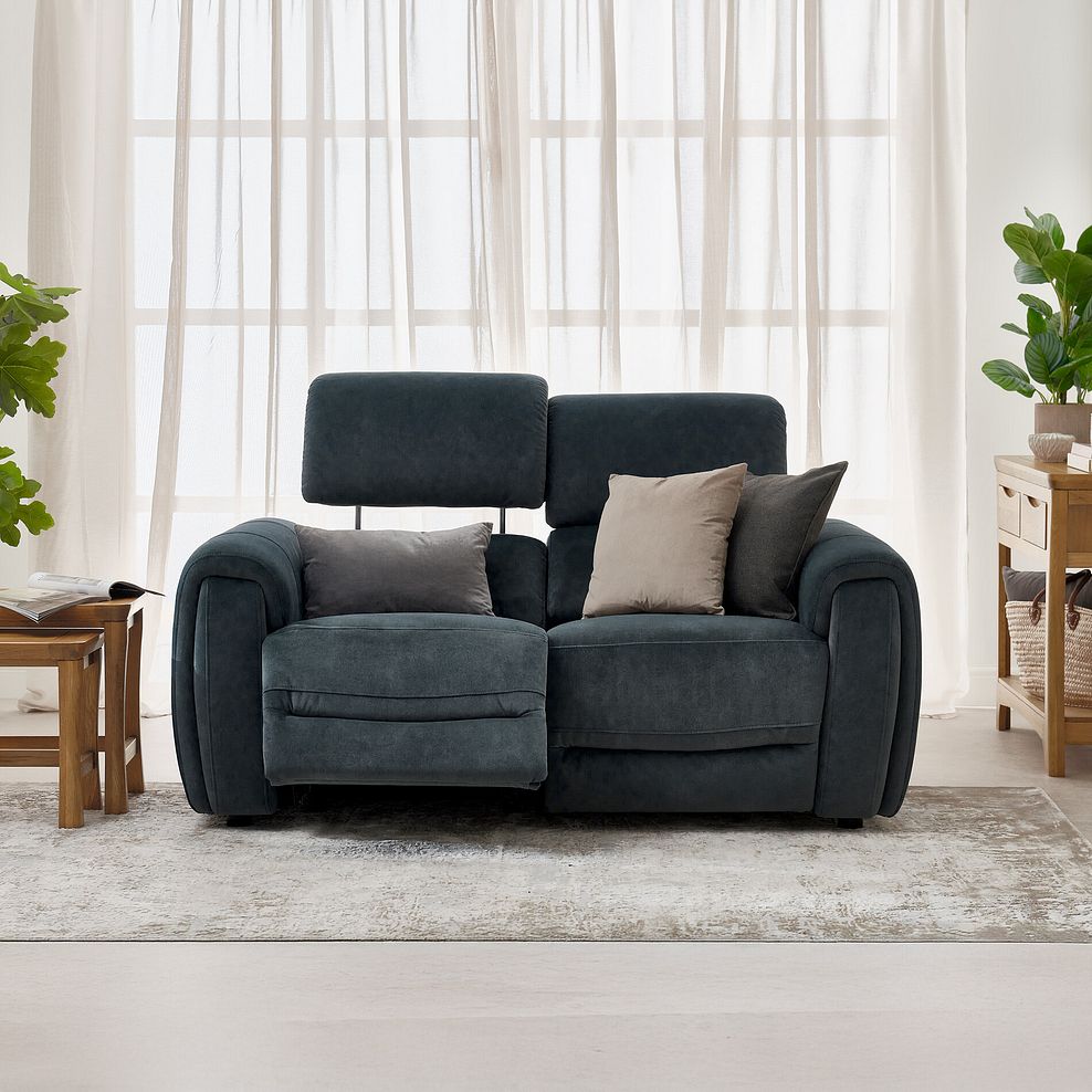 Arabella 2 Seater Power Recliner Sofa with Adjustable Power Headrest in Dexter Shadow Fabric 6