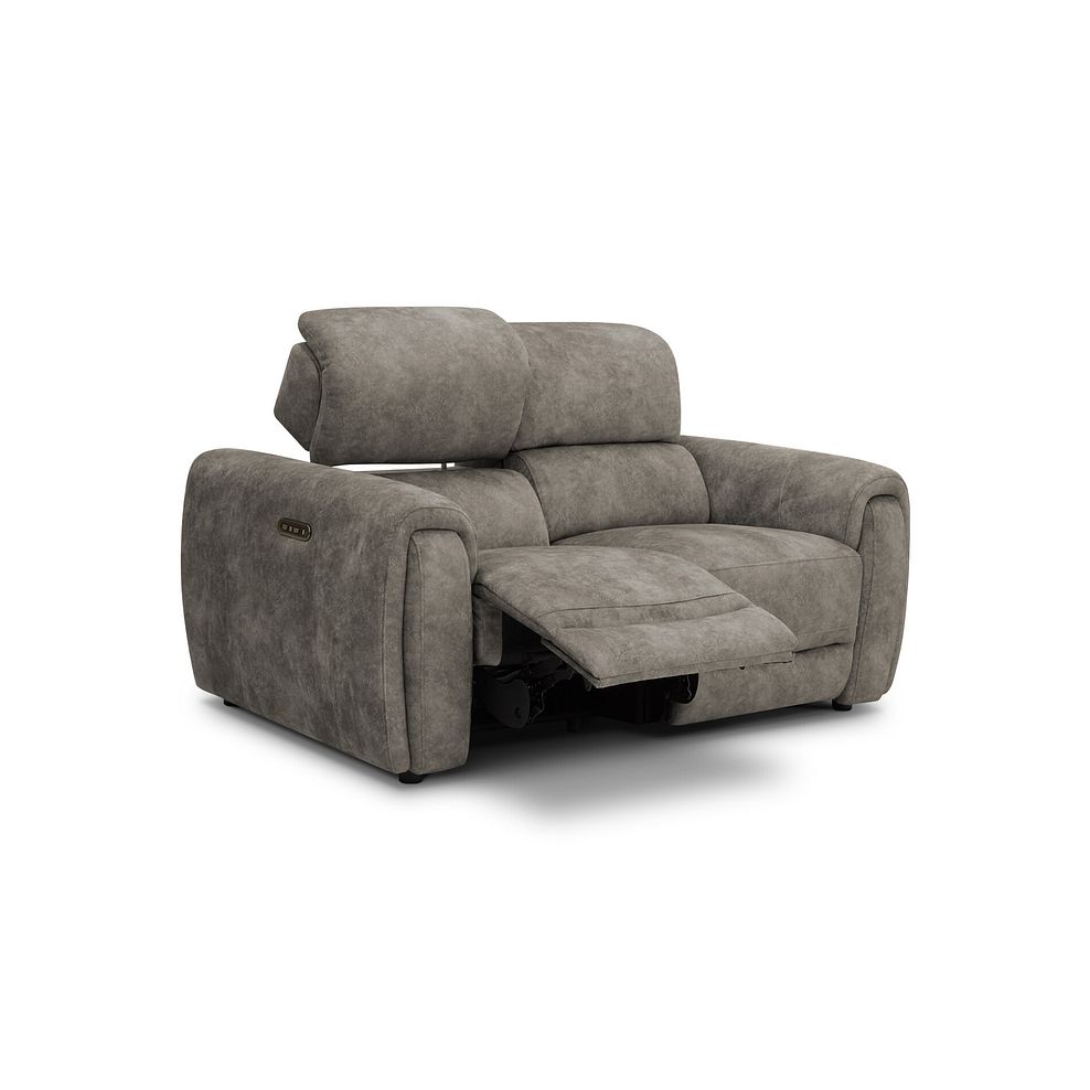 Arabella 2 Seater Power Recliner Sofa with Adjustable Power Headrest in Marble Mink Fabric 3