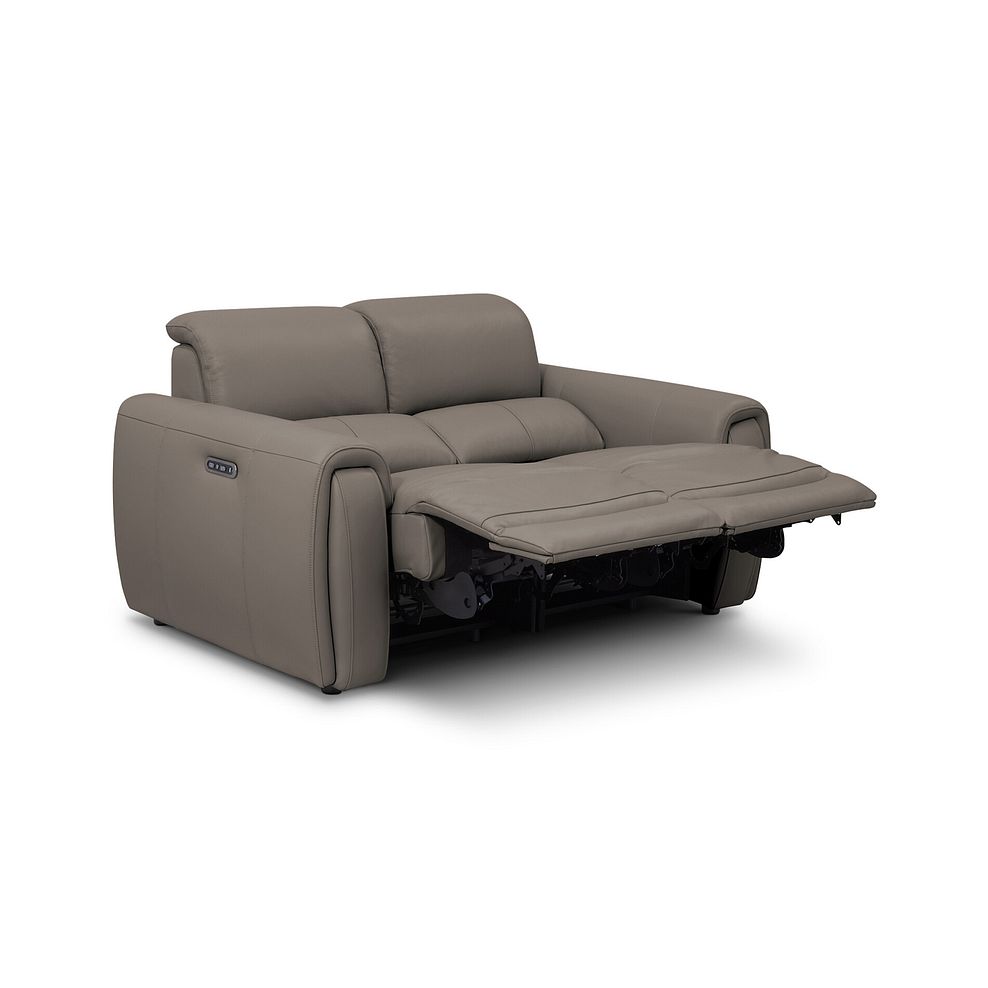 Arabella 2 Seater Power Recliner Sofa with Adjustable Power Headrest in Oyster Leather 5