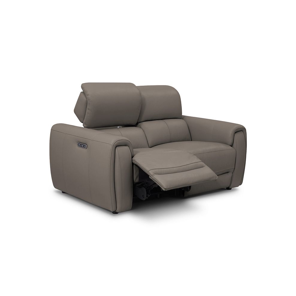 Arabella 2 Seater Power Recliner Sofa with Adjustable Power Headrest in Oyster Leather 3