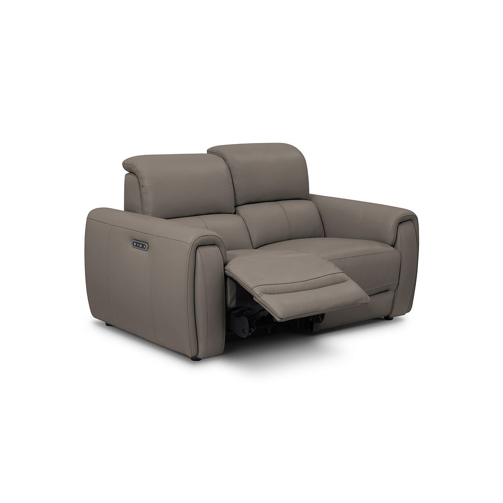 Arabella 2 Seater Power Recliner Sofa with Adjustable Power Headrest in Oyster Leather 2