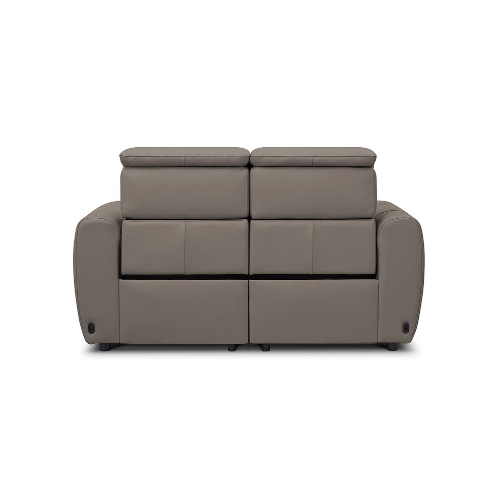 Arabella 2 Seater Power Recliner Sofa with Adjustable Power Headrest in Oyster Leather 7