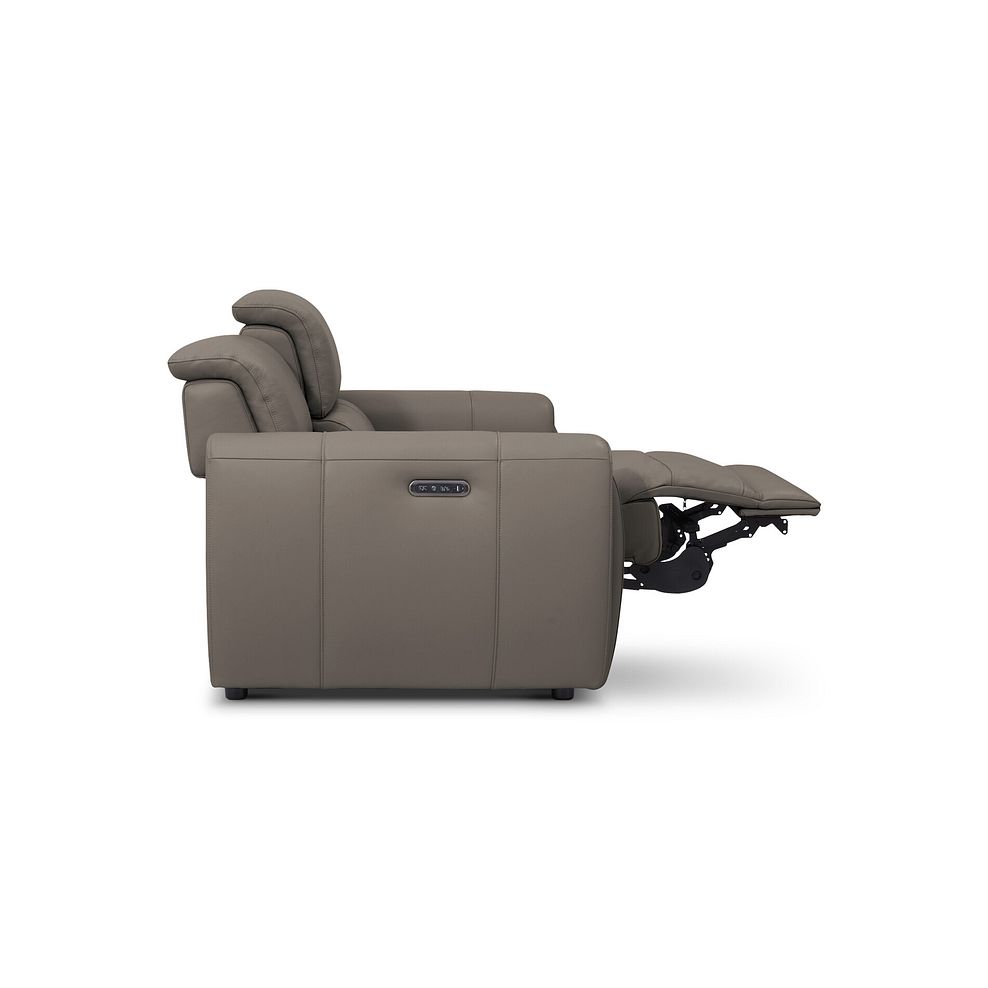 Arabella 2 Seater Power Recliner Sofa with Adjustable Power Headrest in Oyster Leather 10