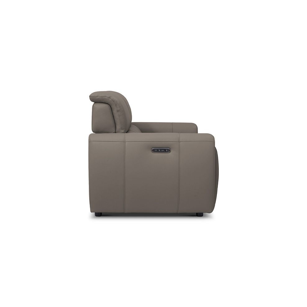 Arabella 2 Seater Power Recliner Sofa with Adjustable Power Headrest in Oyster Leather 9