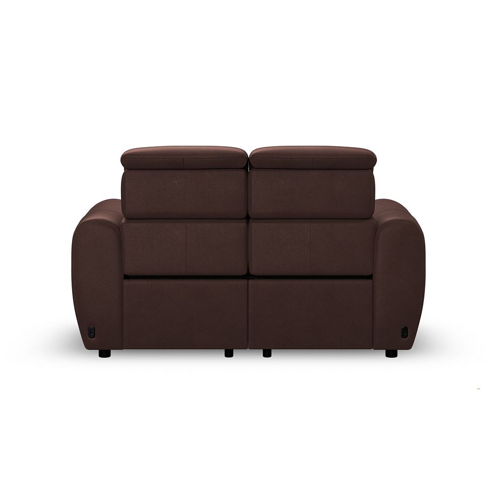Arabella 2 Seater Power Recliner Sofa with Power Headrest and Speakers in Chestnut Leather 8