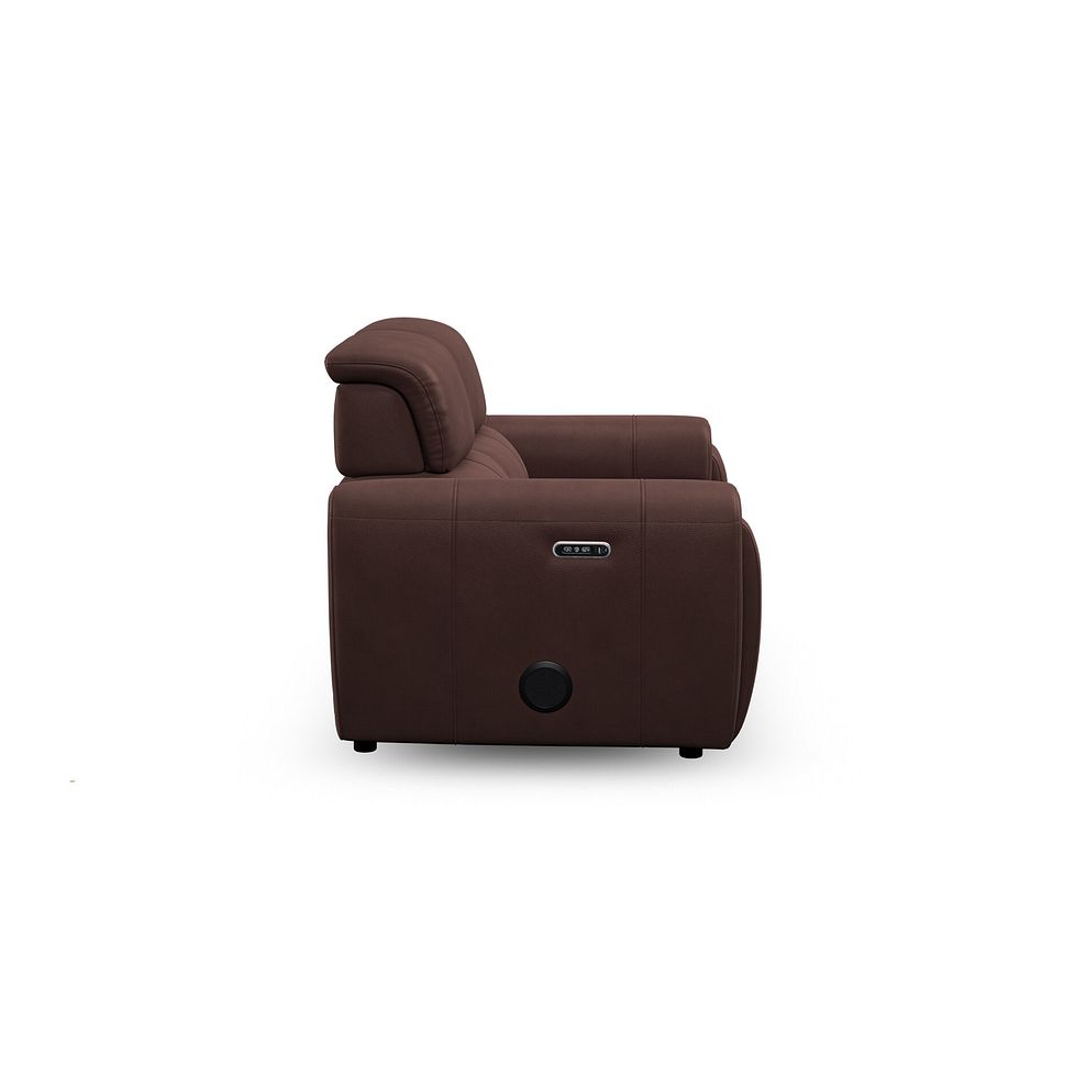 Arabella 2 Seater Power Recliner Sofa with Power Headrest and Speakers in Chestnut Leather 9