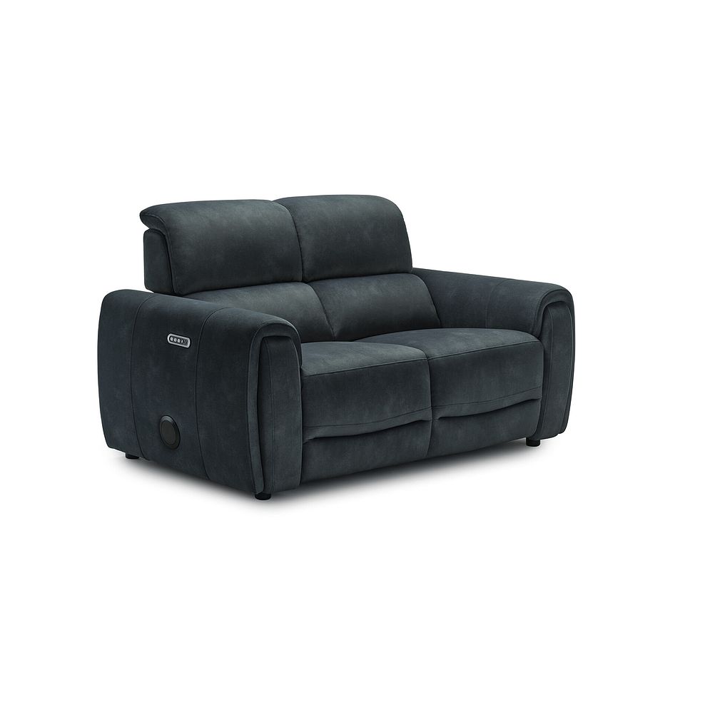 Arabella 2 Seater Power Recliner Sofa with Power Headrest and Speakers in Dexter Shadow Fabric 9