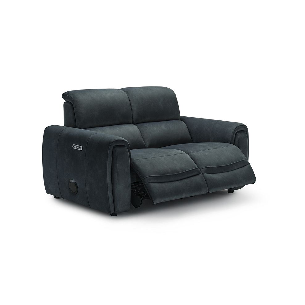 Arabella 2 Seater Power Recliner Sofa with Power Headrest and Speakers in Dexter Shadow Fabric 11