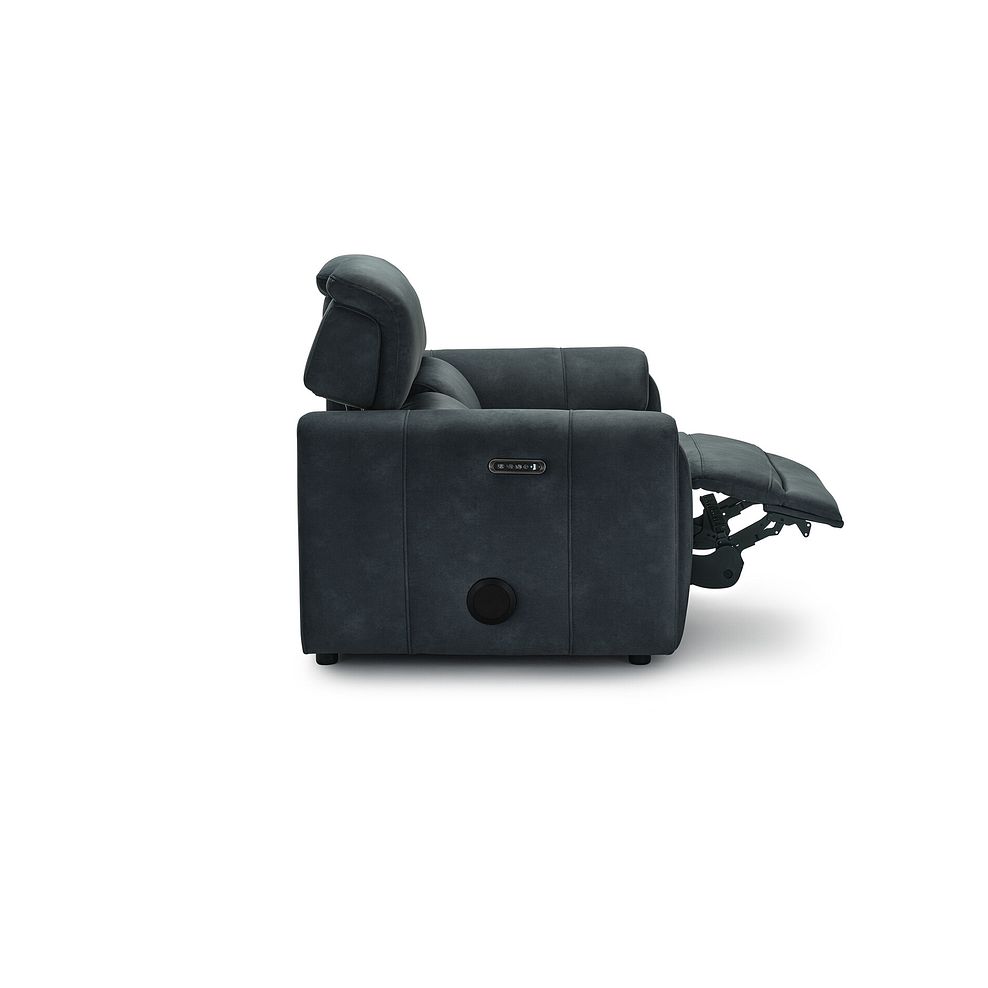 Arabella 2 Seater Power Recliner Sofa with Power Headrest and Speakers in Dexter Shadow Fabric 18