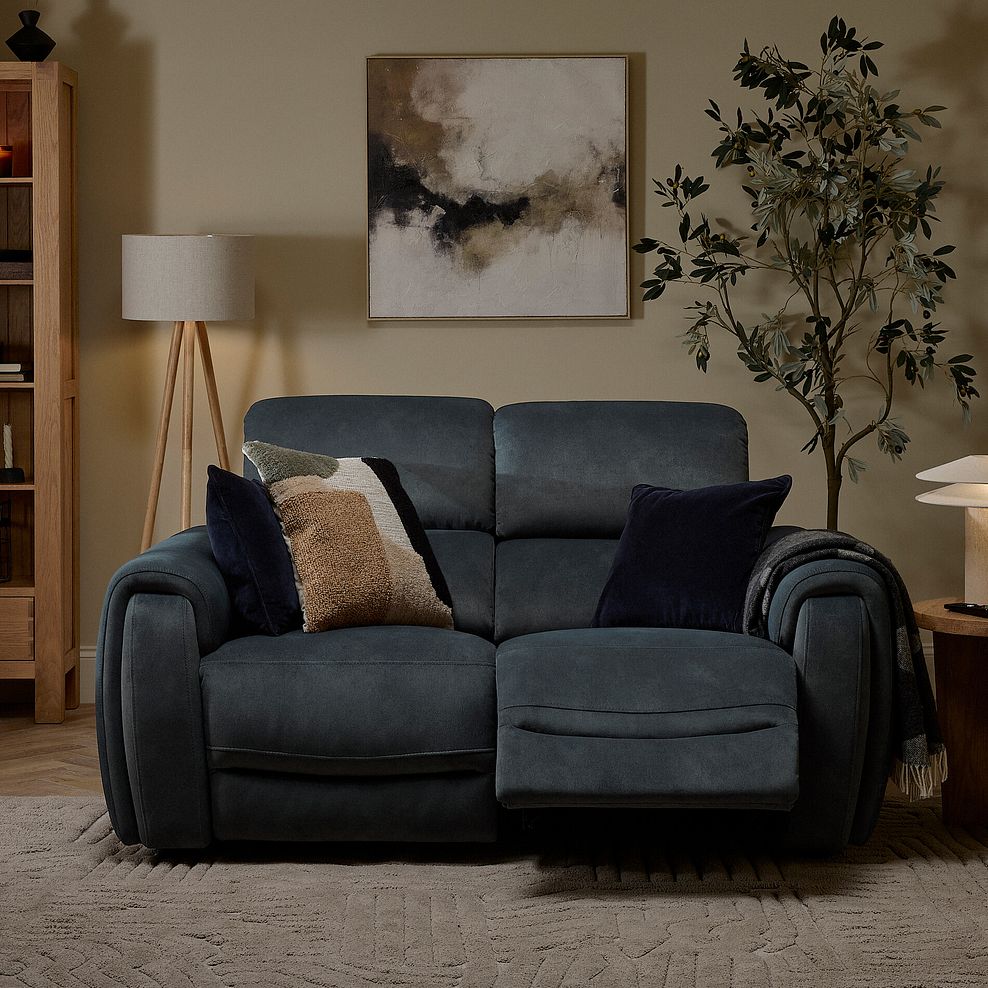 Arabella 2 Seater Power Recliner Sofa with Power Headrest and Speakers in Dexter Shadow Fabric 6