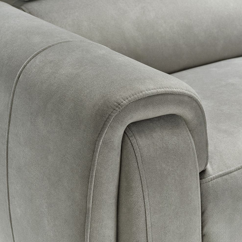 Arabella 2 Seater Power Recliner Sofa with Power Headrest and Speakers in Dexter Stone Fabric 14