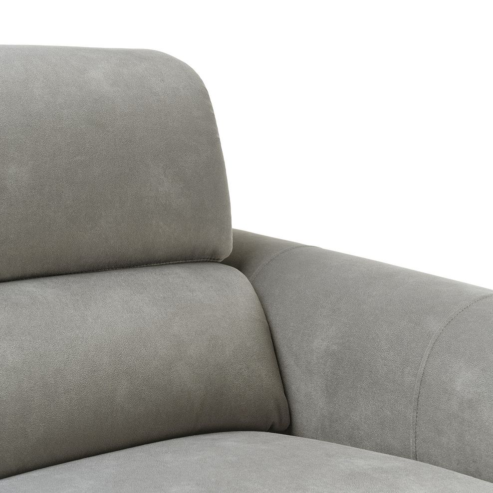 Arabella 2 Seater Power Recliner Sofa with Power Headrest and Speakers in Dexter Stone Fabric 15