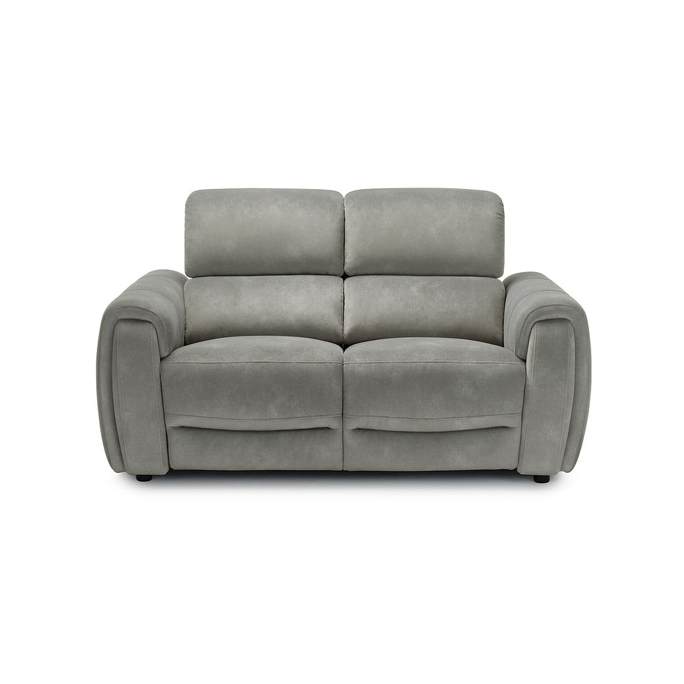 Arabella 2 Seater Power Recliner Sofa with Power Headrest and Speakers in Dexter Stone Fabric 7