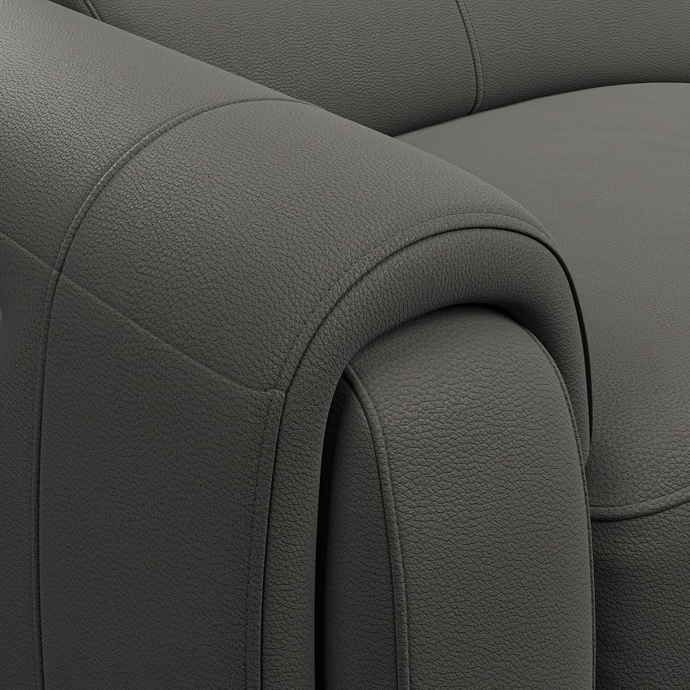 Arabella 2 Seater Power Recliner Sofa with Power Headrest and Speakers in Elephant Grey Leather 13