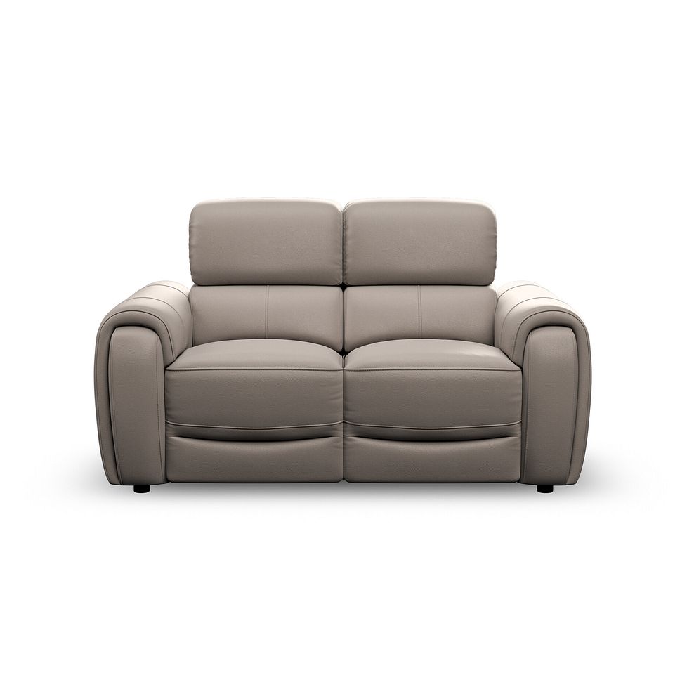 Arabella 2 Seater Power Recliner Sofa with Power Headrest and Speakers in Oyster Leather 6