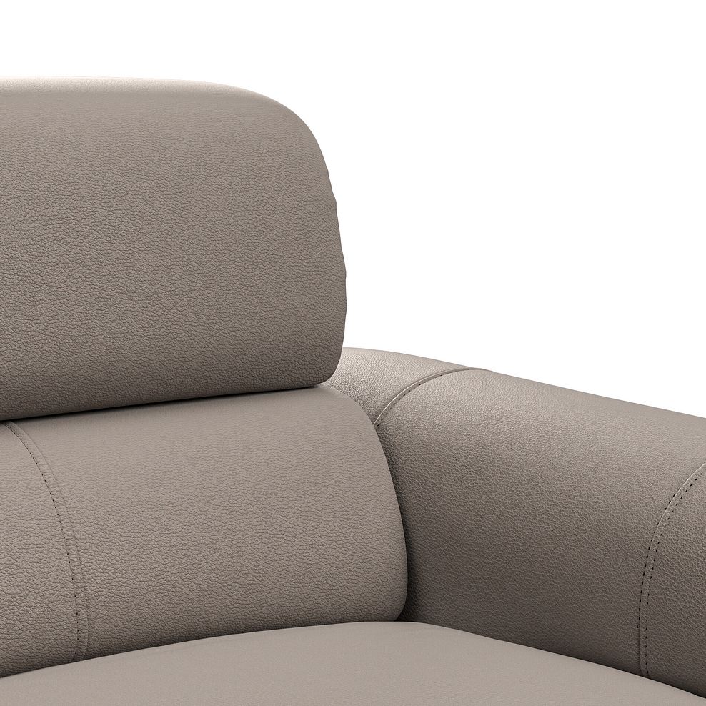 Arabella 2 Seater Power Recliner Sofa with Power Headrest and Speakers in Oyster Leather 14