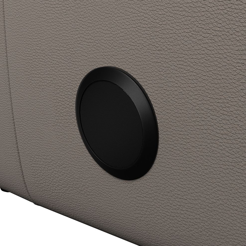 Arabella 2 Seater Power Recliner Sofa with Power Headrest and Speakers in Oyster Leather 17