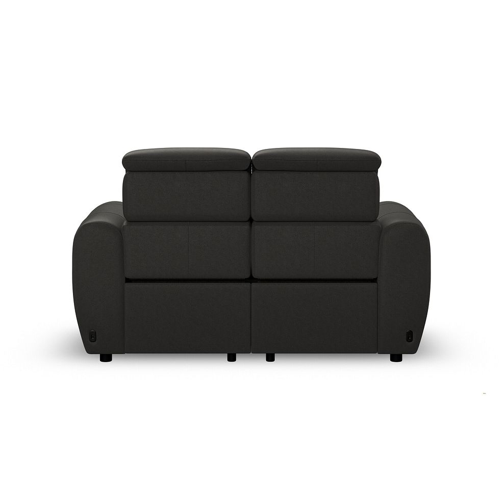 Arabella 2 Seater Power Recliner Sofa with Power Headrest and Speakers in Storm Leather 8
