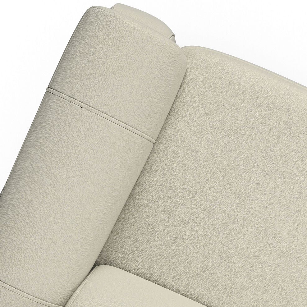 Arabella 2 Seater Recliner Console Sofa with Smart Screen in Bone China Leather 13