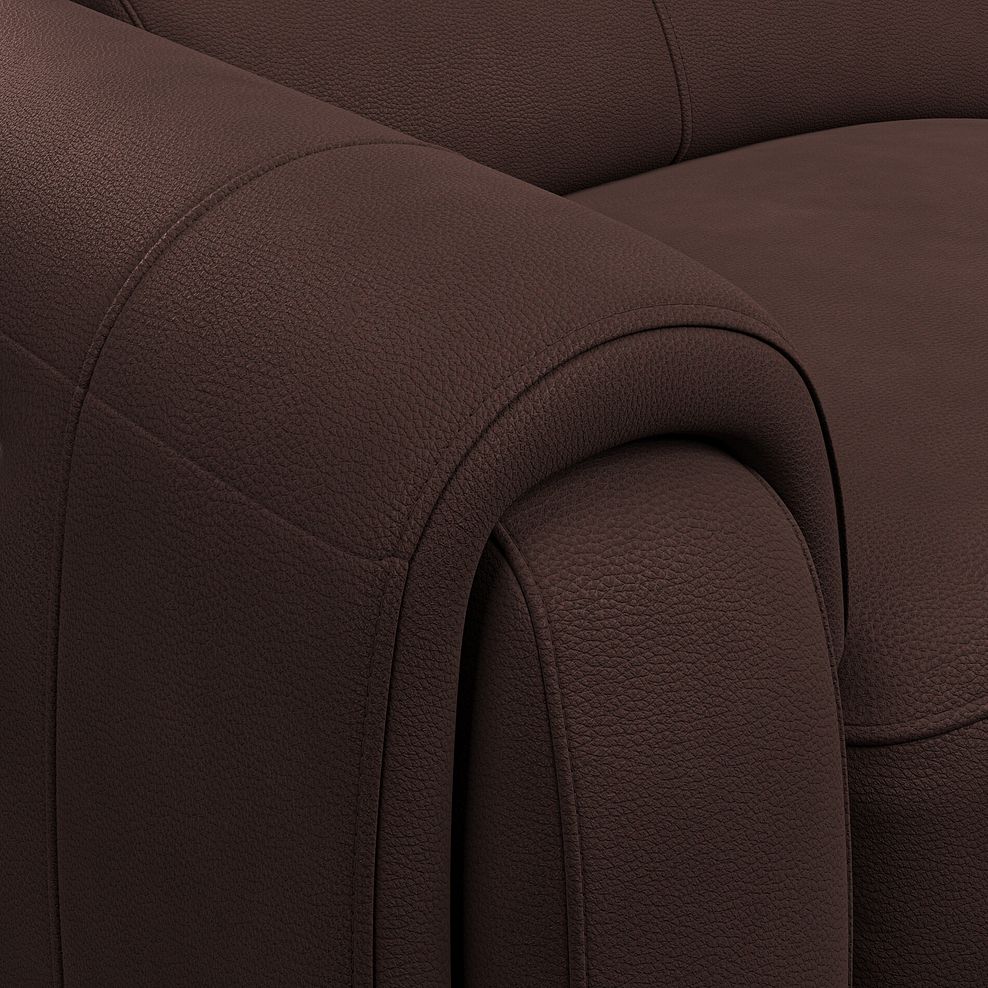 Arabella 2 Seater Recliner Console Sofa with Smart Screen in Chestnut Leather 14