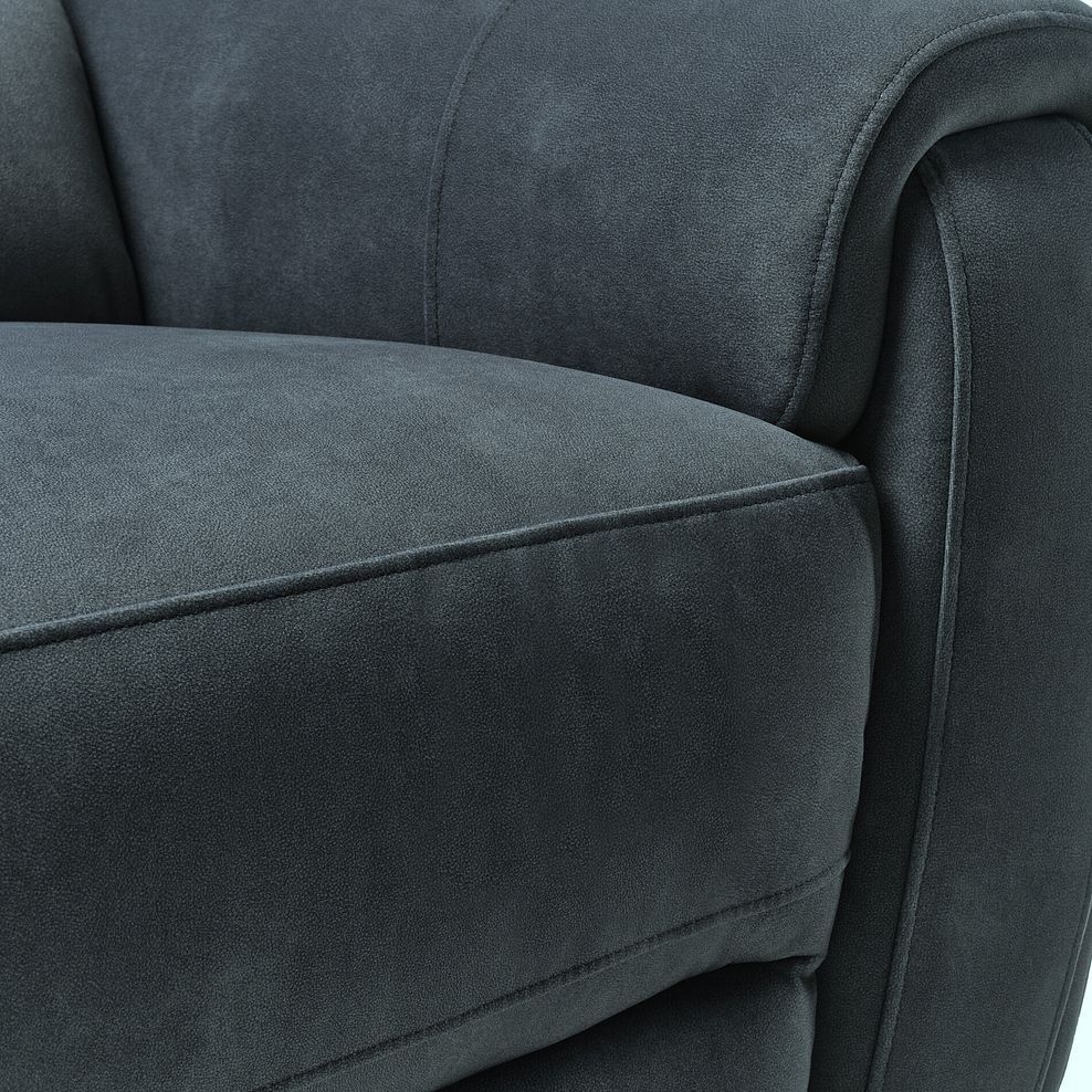 Arabella 2 Seater Recliner Console Sofa with Smart Screen in Dexter Shadow Fabric 26