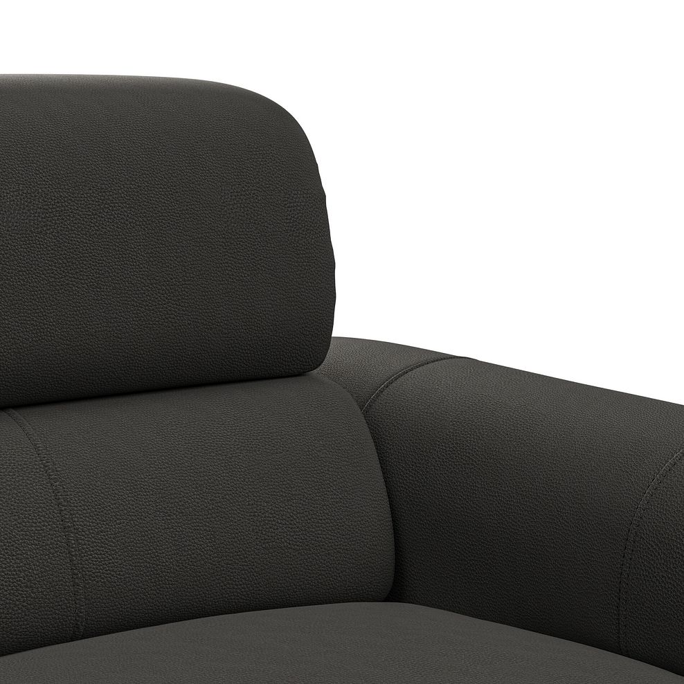 Arabella 2 Seater Recliner Console Sofa with Smart Screen in Storm Leather 15