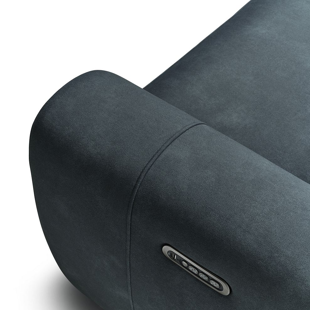 Arabella 2.5 Seater Recliner Console Sofa with Smart Screen in Dexter Shadow Fabric 23