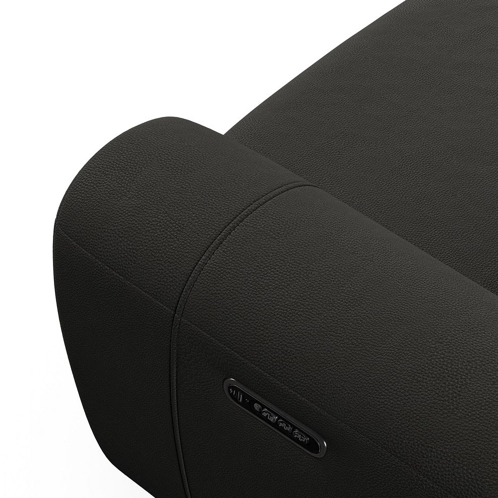 Arabella 3 Seater Recliner Console Sofa with Smart Screen in Storm Leather 13