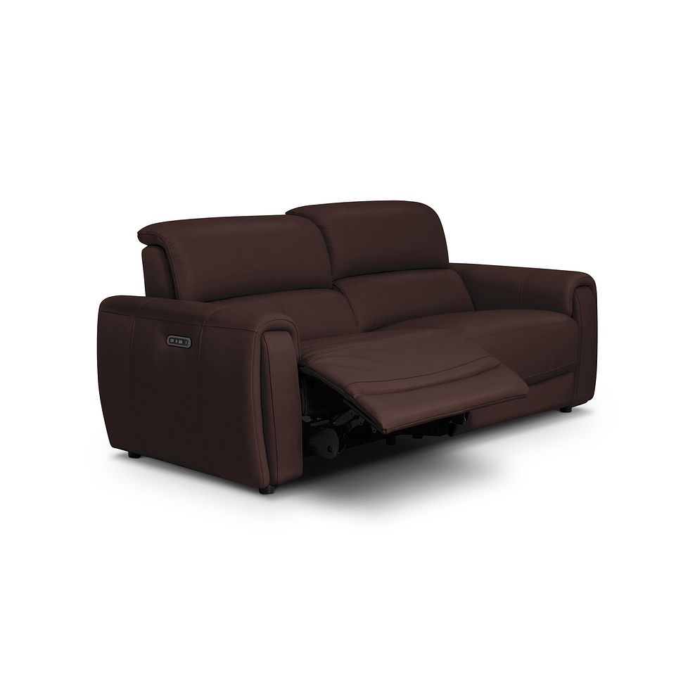 Arabella 3 Seater Power Recliner Sofa in Chestnut Leather 2