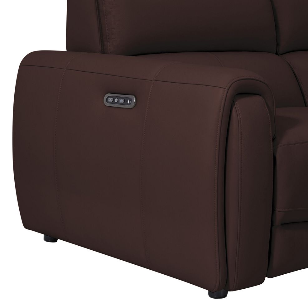 Arabella 3 Seater Power Recliner Sofa in Chestnut Leather 7