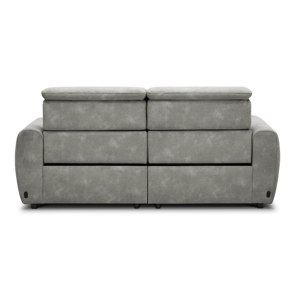 Arabella 3 Seater Power Recliner Sofa in Dexter Stone Fabric 6