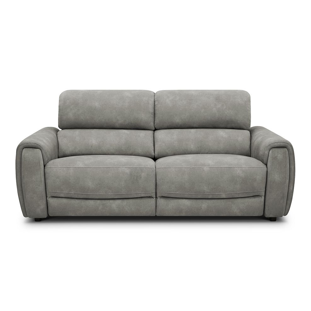 Arabella 3 Seater Power Recliner Sofa in Dexter Stone Fabric 5