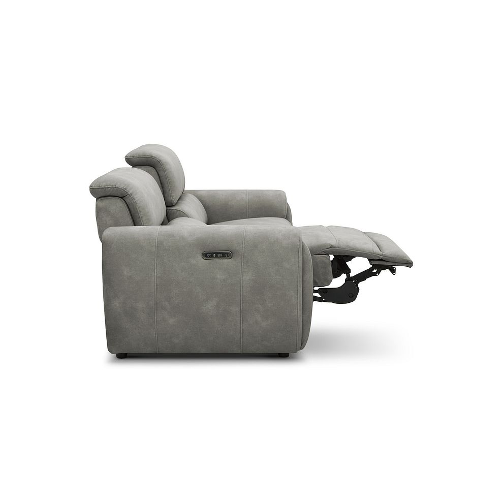 Arabella 3 Seater Power Recliner Sofa in Dexter Stone Fabric 9