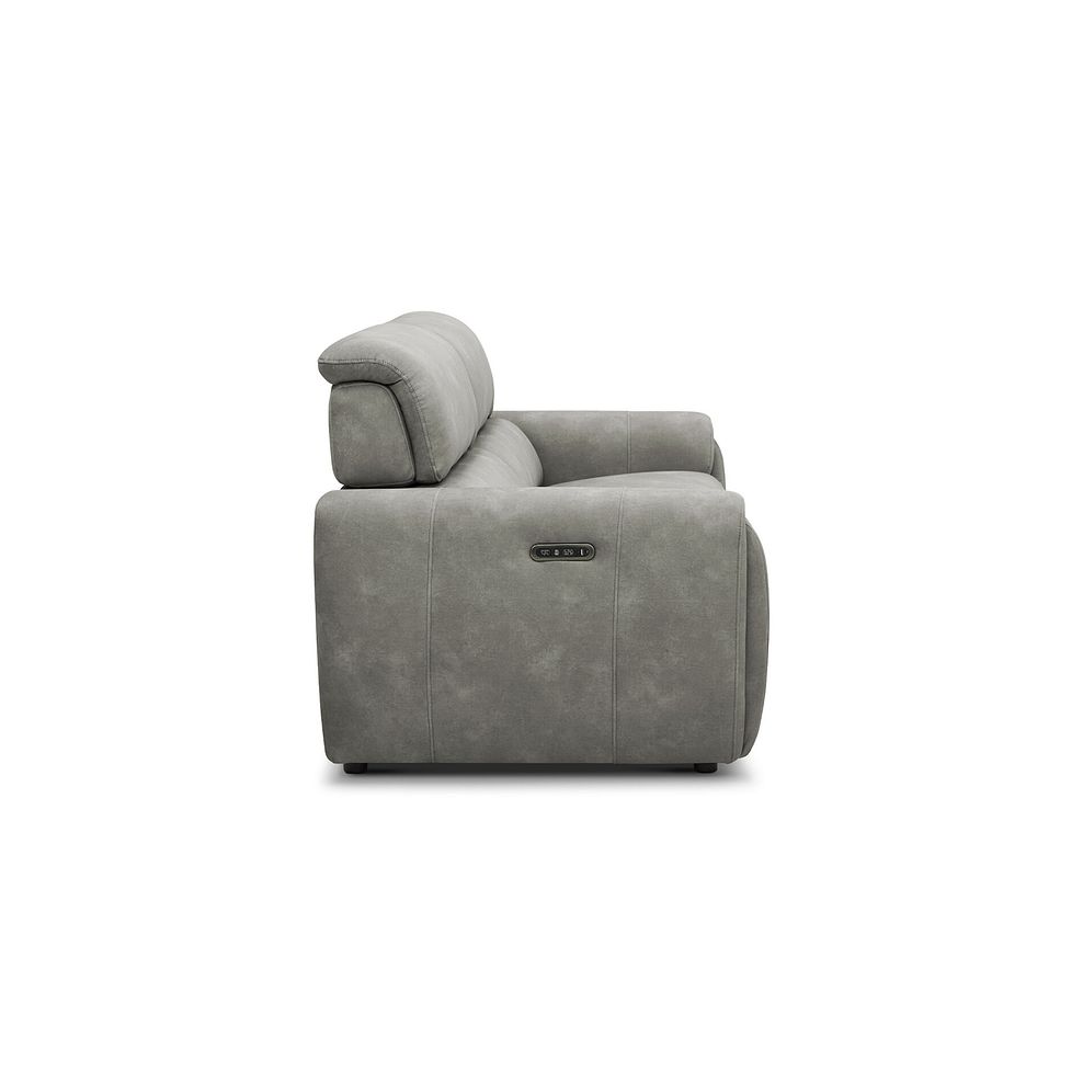 Arabella 3 Seater Power Recliner Sofa in Dexter Stone Fabric 8