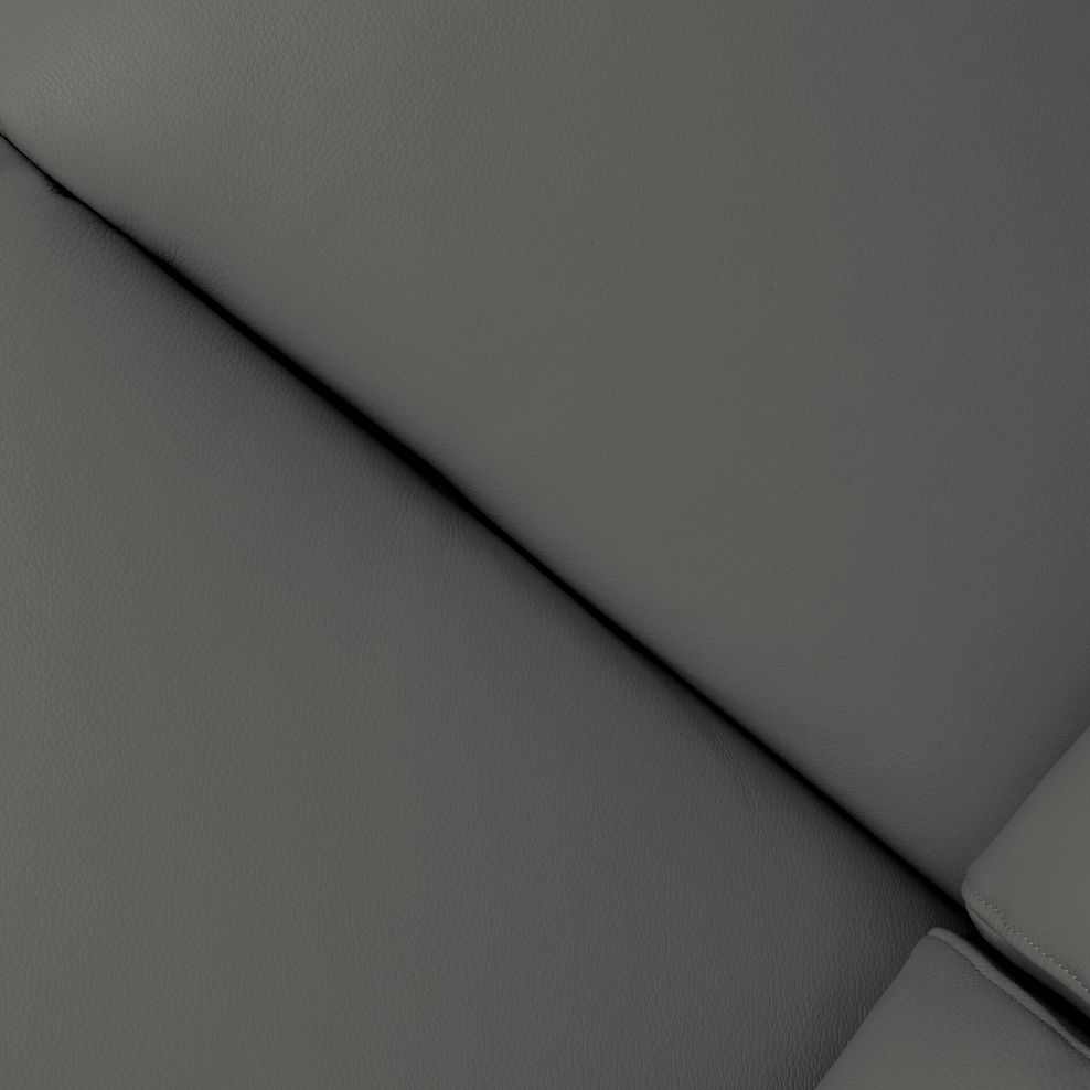 Arabella 3 Seater Power Recliner Sofa in Elephant Grey Leather 8