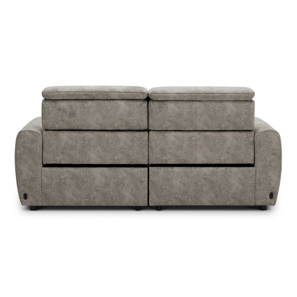 Arabella 3 Seater Power Recliner Sofa in Marble Mink Fabric 6