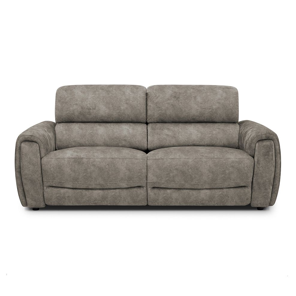 Arabella 3 Seater Power Recliner Sofa in Marble Mink Fabric 5