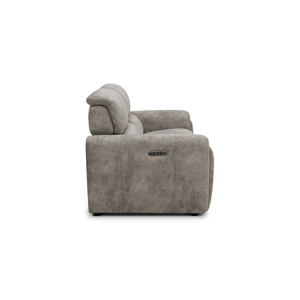 Arabella 3 Seater Power Recliner Sofa in Marble Mink Fabric 8