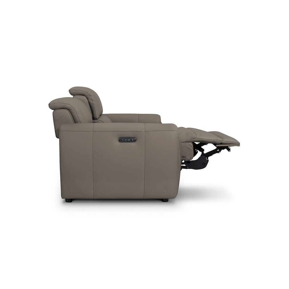 Arabella 3 Seater Power Recliner Sofa in Oyster Leather 6