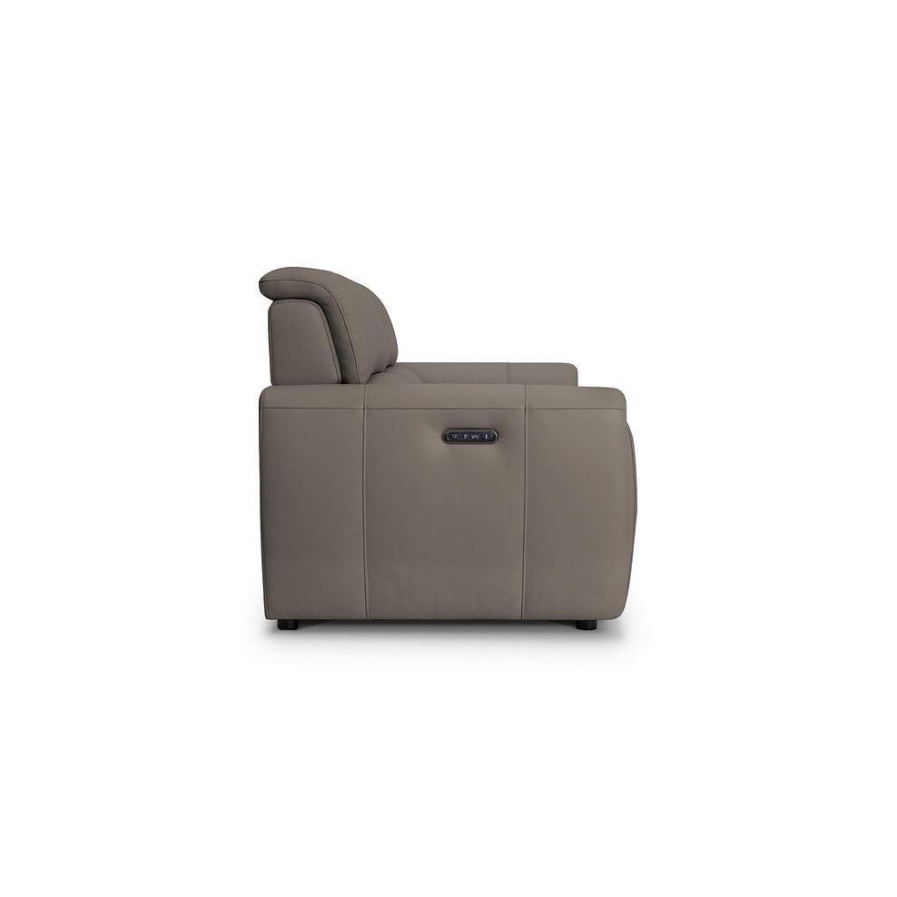 Arabella 3 Seater Power Recliner Sofa in Oyster Leather 5