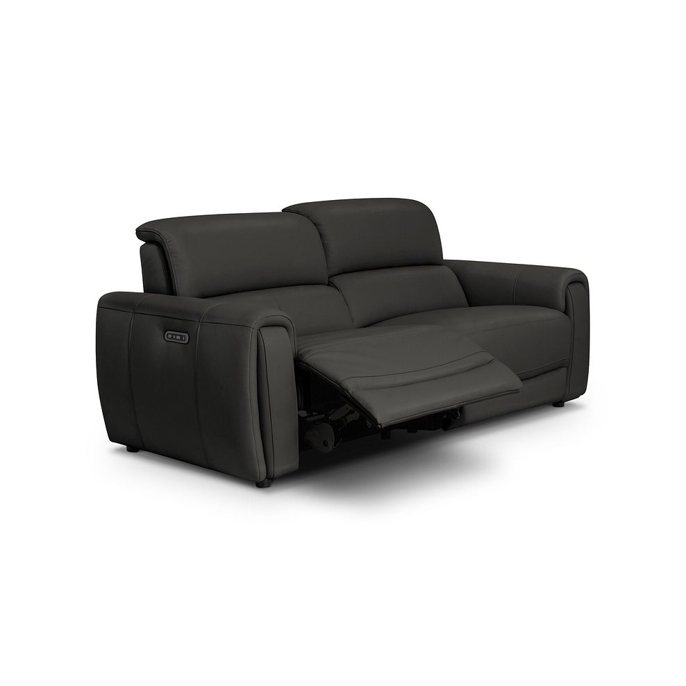 Arabella 3 Seater Power Recliner Sofa in Storm Leather 2