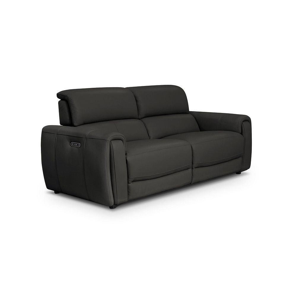 Arabella 3 Seater Power Recliner Sofa in Storm Leather 1