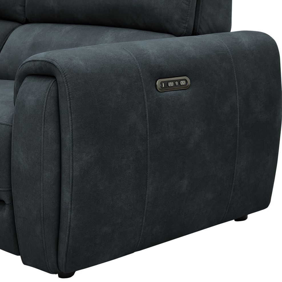 Arabella 3 Seater Power Recliner Sofa with Adjustable Power Headrest in Dexter Shadow Fabric 14