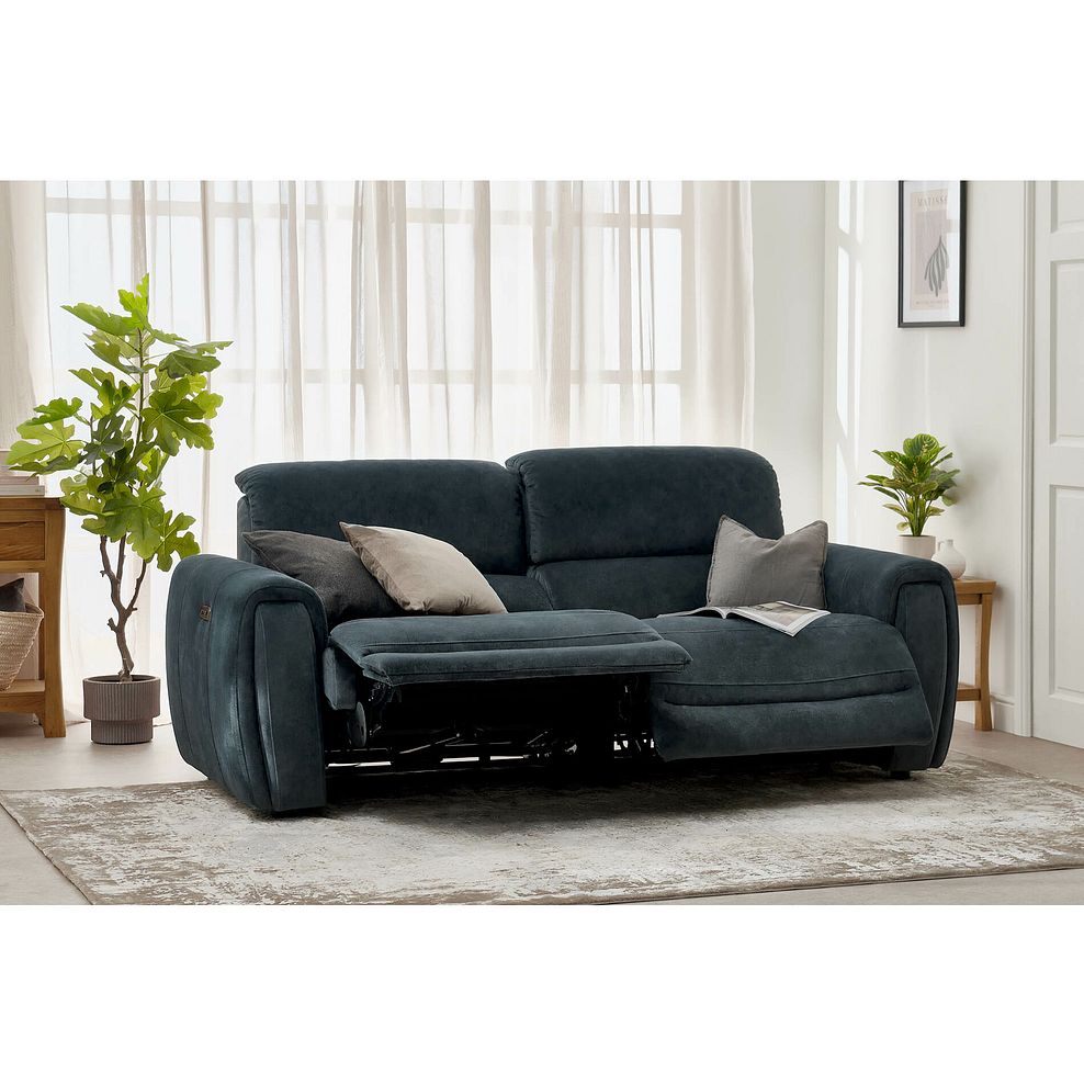 Arabella 3 Seater Power Recliner Sofa with Adjustable Power Headrest in Dexter Shadow Fabric 2