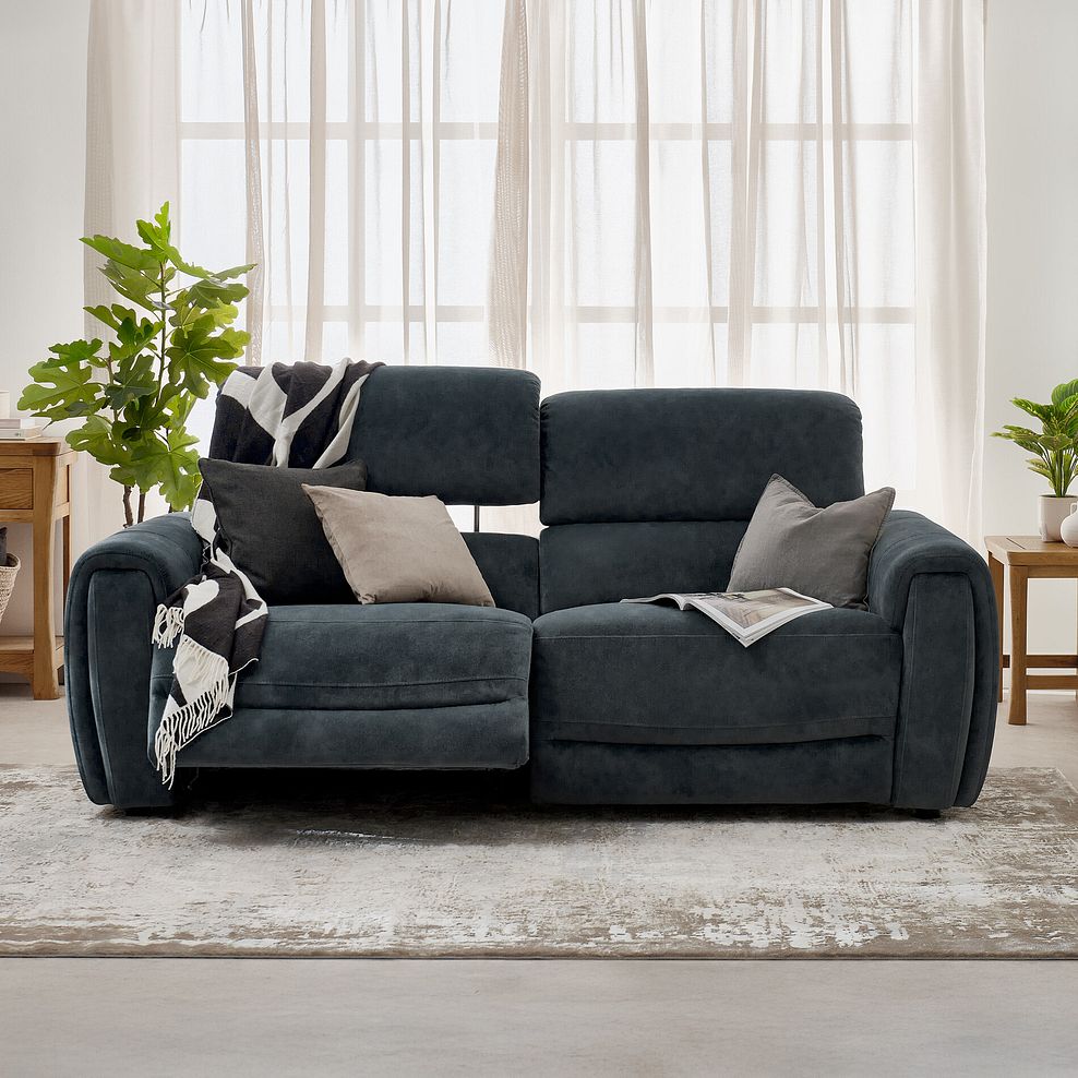 Arabella 3 Seater Power Recliner Sofa with Adjustable Power Headrest in Dexter Shadow Fabric 4